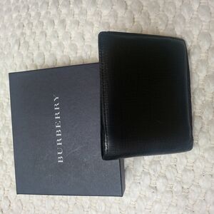 Burberry Black Men Leather Wallet